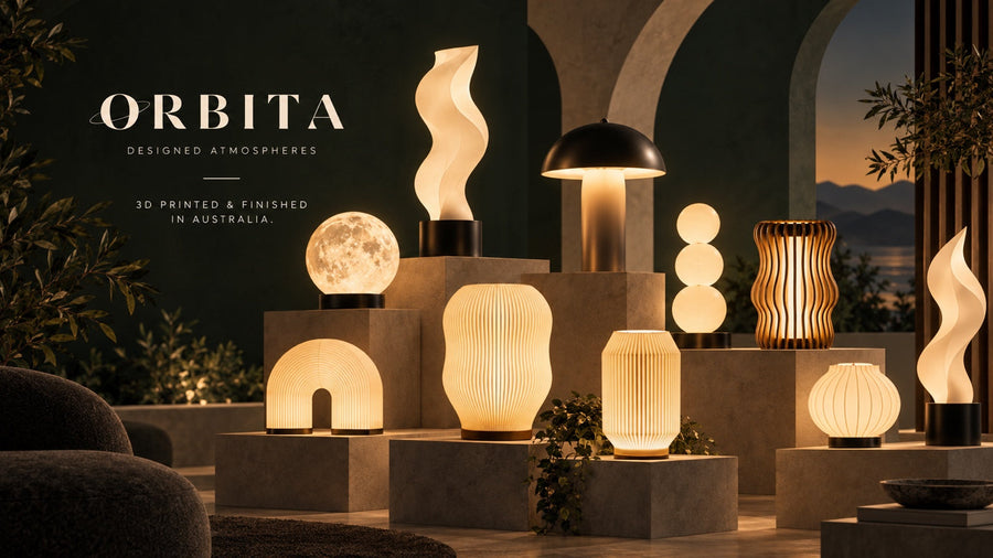 Orbita Designed Atmospheres - 3D printed lighting in Australia