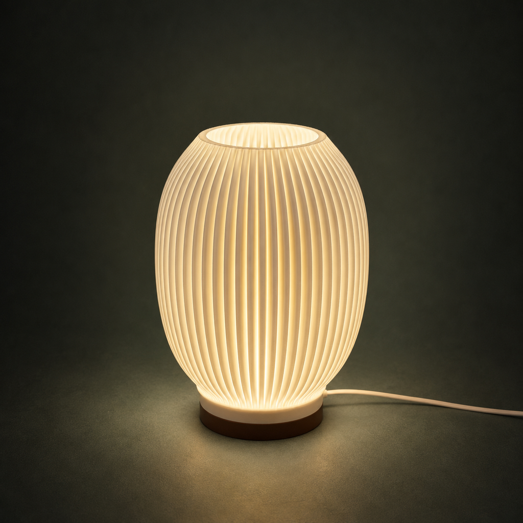 SOLARA Table Lamp — rounded dimmable 3-tone light by Orbita