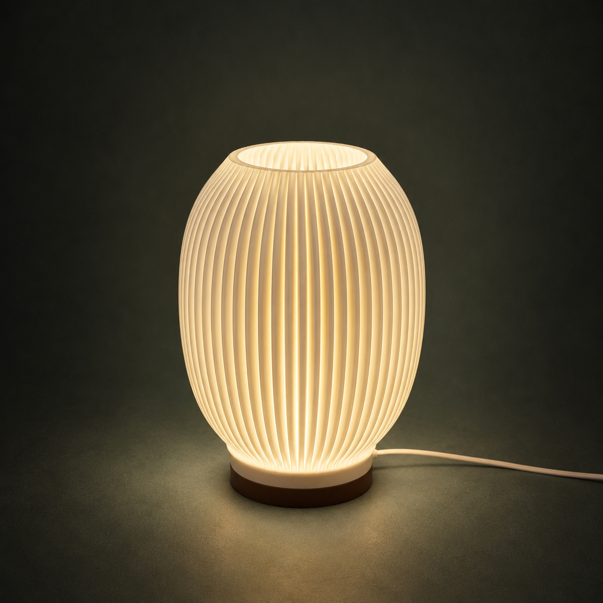 SOLARA Table Lamp — rounded dimmable 3-tone light by Orbita