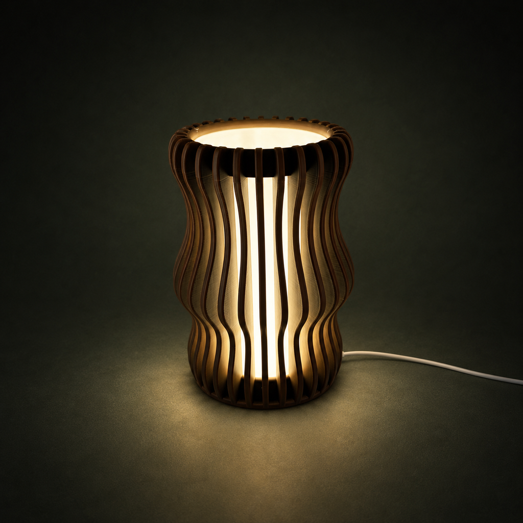 KAIRO Table Lamp — sculptural dimmable 3-tone light by Orbita