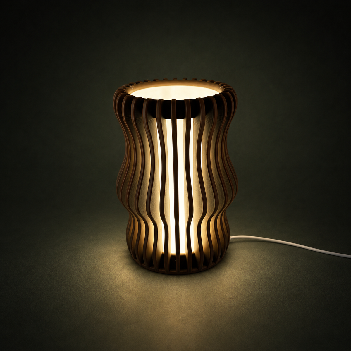 KAIRO Table Lamp — sculptural dimmable 3-tone light by Orbita