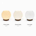ELVIA Table Lamp — compact textured dimmable light by Orbita