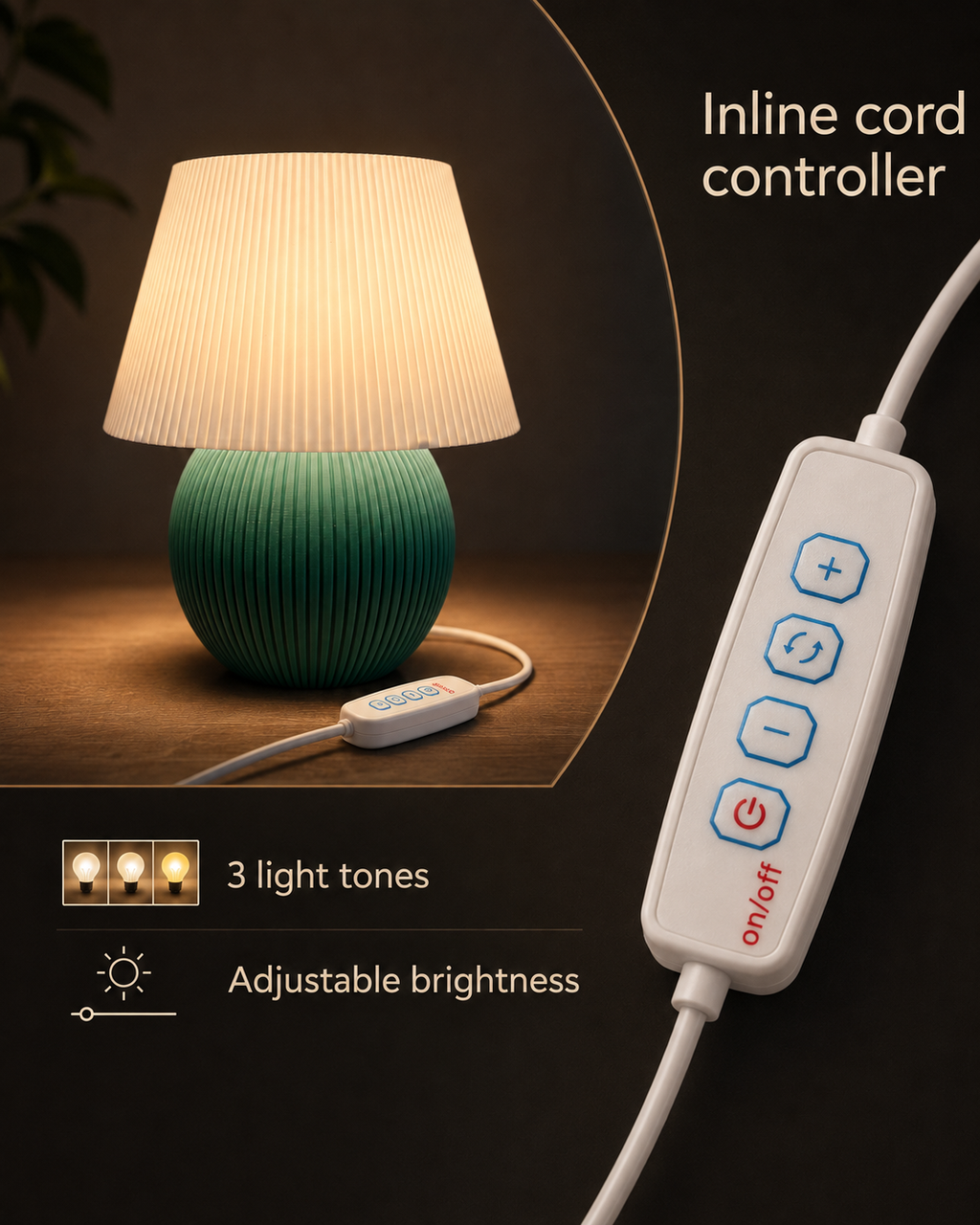 VELORA Table Lamp — colourful dimmable table lamp by Orbita