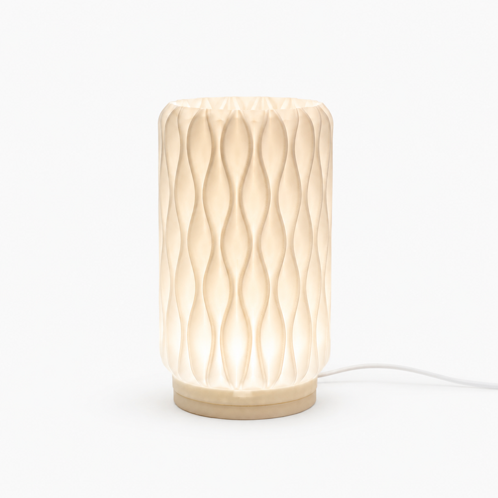 ONDA Table Lamp — compact sculptural dimmable light by Orbita