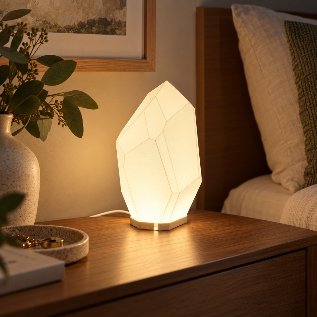 FACET Geometric Table Lamp 3-Tone Inline Control
