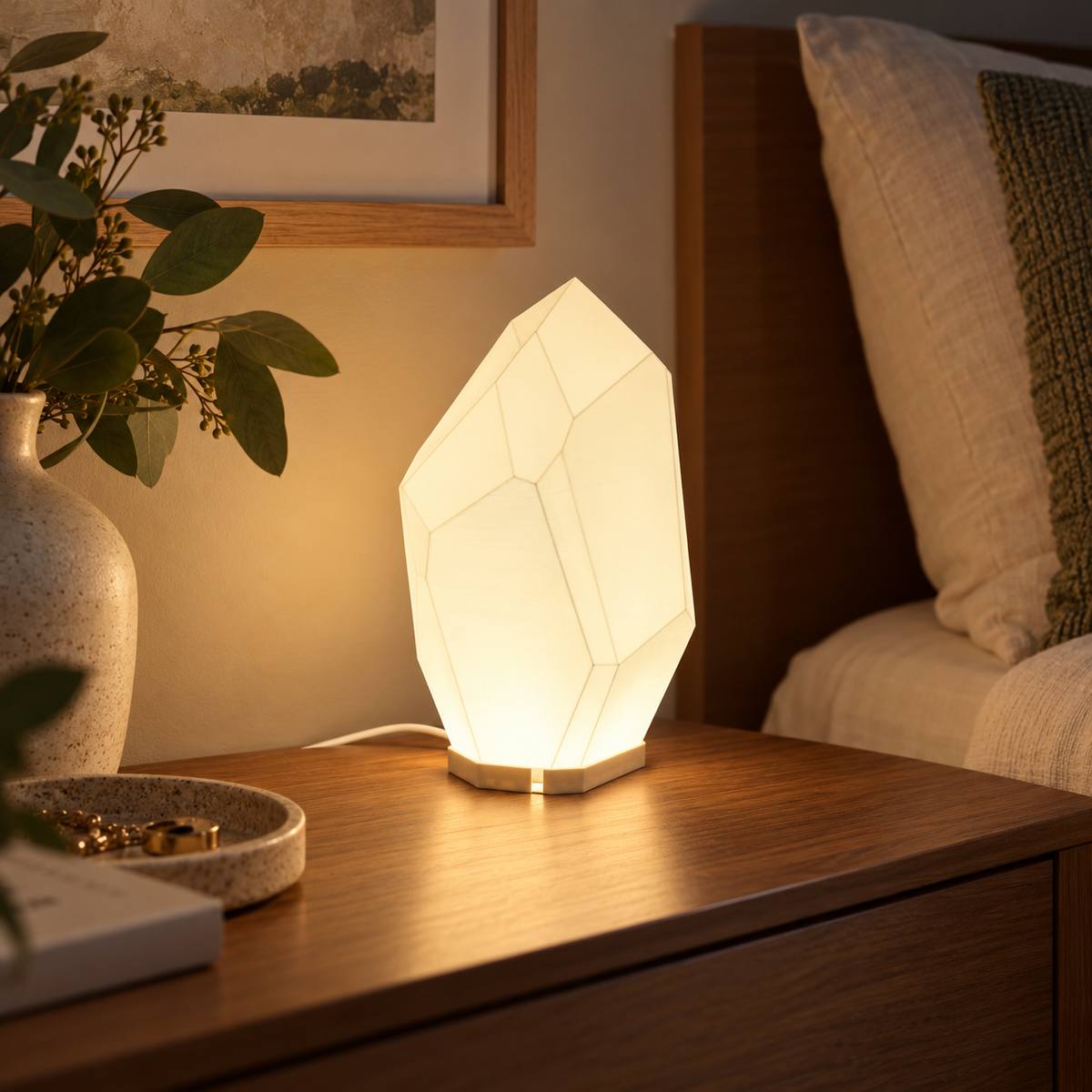 FACET Geometric Table Lamp 3-Tone Inline Control