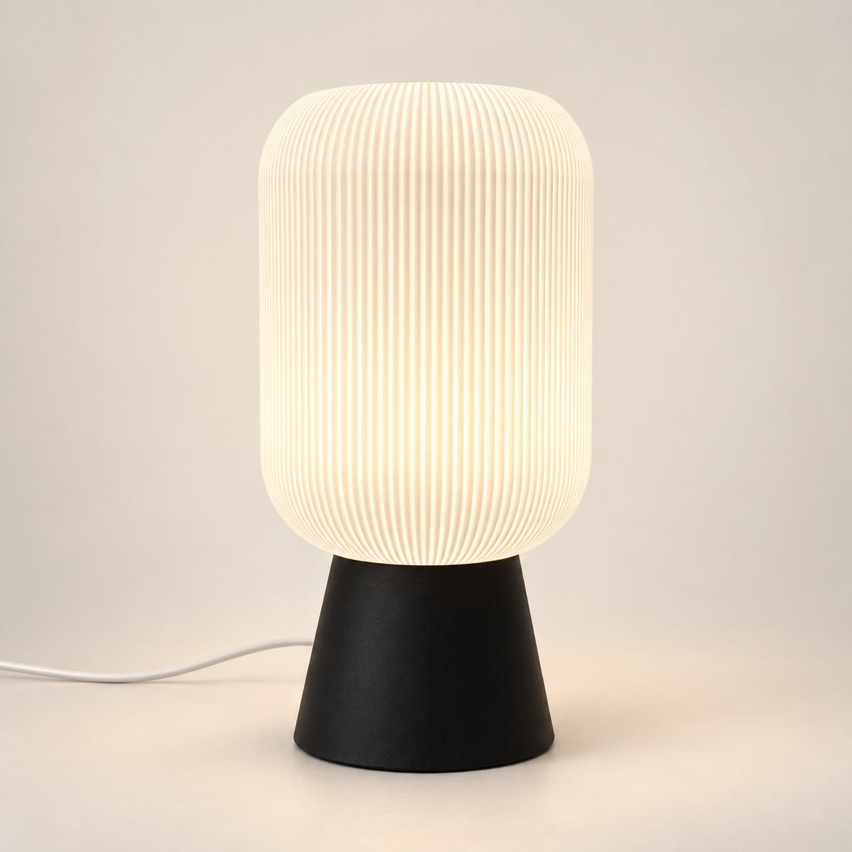 ZENITH large table lamp on a pale ivory background