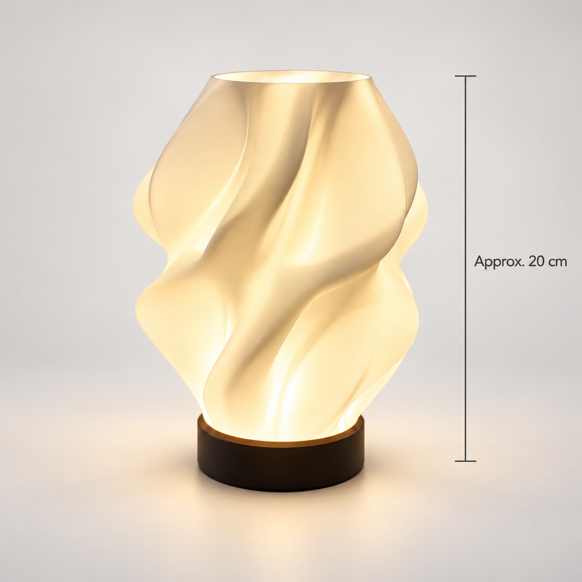 NEBULA RGB sculptural table lamp approximately 20 cm high