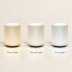 NIMI mini table lamp in warm, neutral and cool light modes
