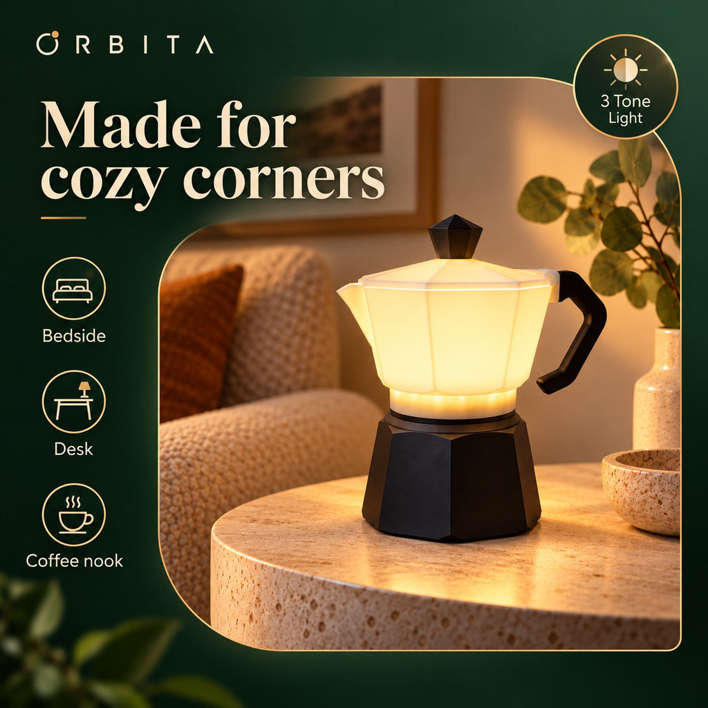 CREMA Table Lamp for bedside desk and coffee nook