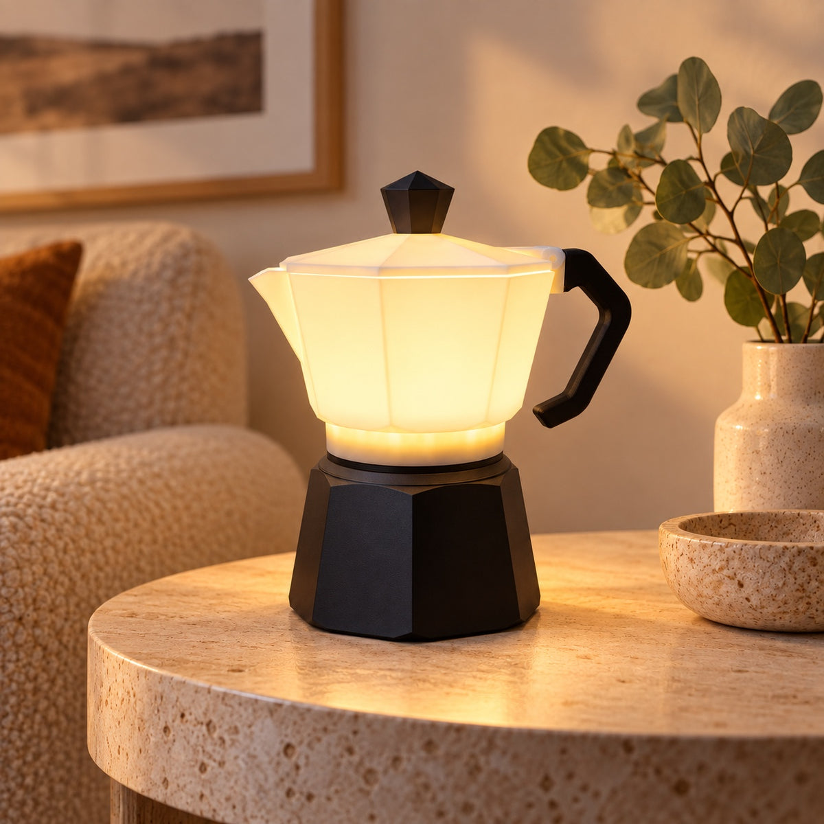 CREMA Table Lamp in a cozy modern living space
