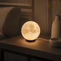 LUNARA Table Lamp in a warm bedside setting
